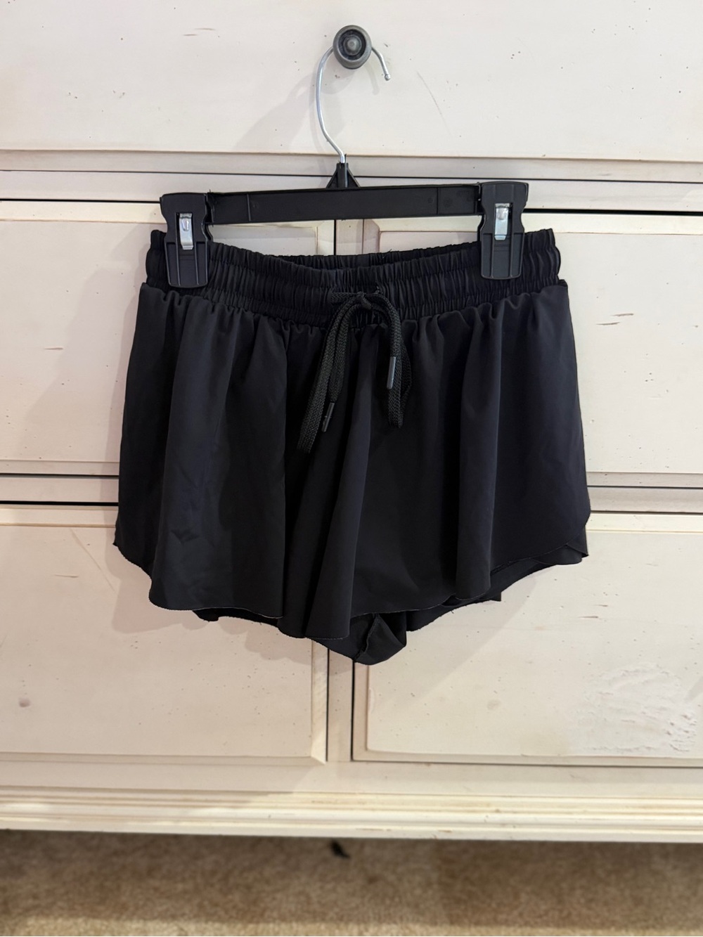 Girls Black Skort with Elastic Waist